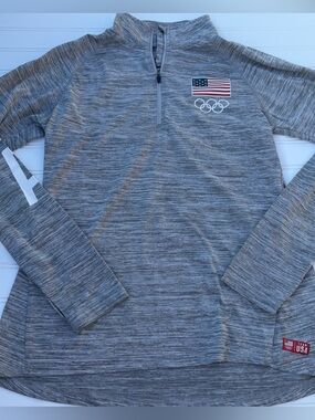 United State Olympics Team Team Apparel quarter zip medium